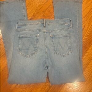 MOTHER Women's Light Blue Straight Leg Jeans